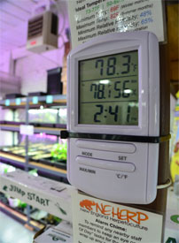 Digital Two Zone Probe Thermometer For Indoor Greenhouse