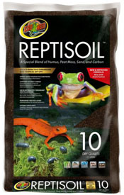 Zoo Med Reptisoil: A special blend of humus, peat moss, sand, and carbon