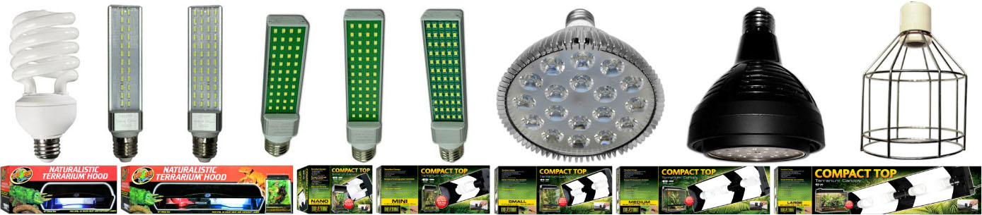 NEHERP Vivarium Lighting Kit Components
