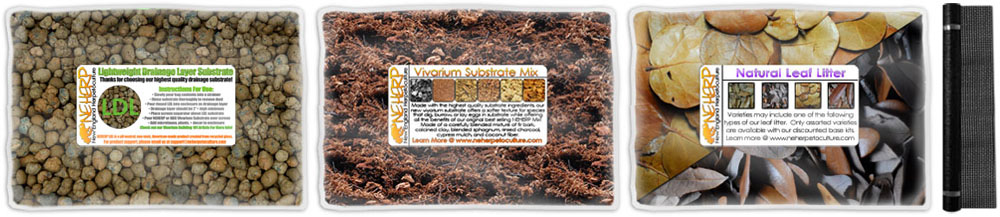 NEHERP Vivarium Substrate Base Kits